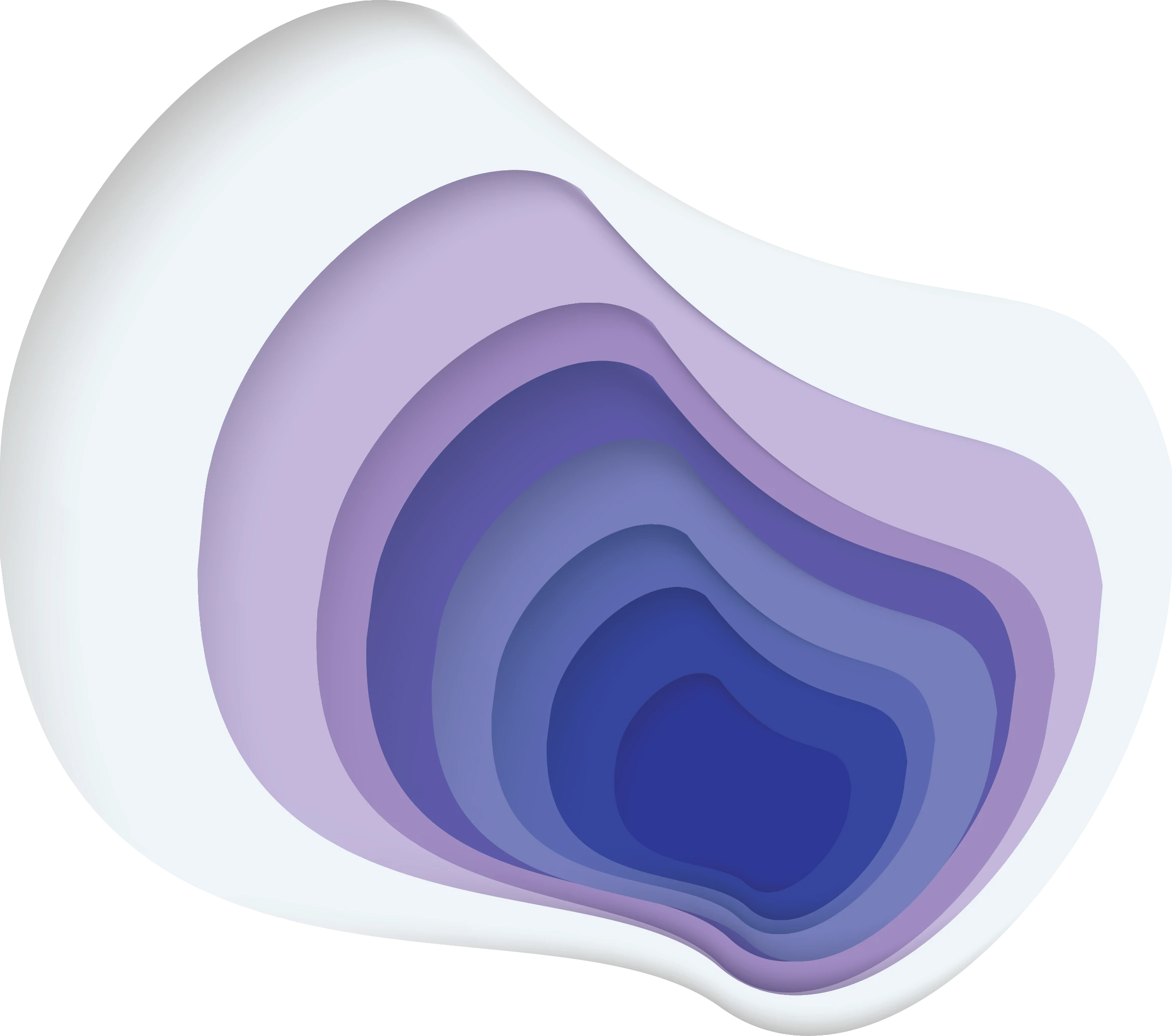 Layered topographic illustration representing the structural view on revenue.